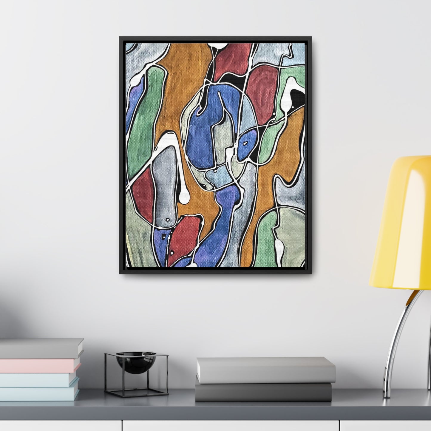 Blue Girl Gallery Canvas Wraps, Vertical Frame