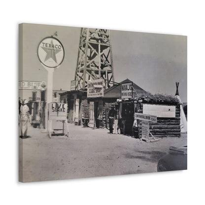 Texaco Station Continental Divide Canvas Gallery Wraps