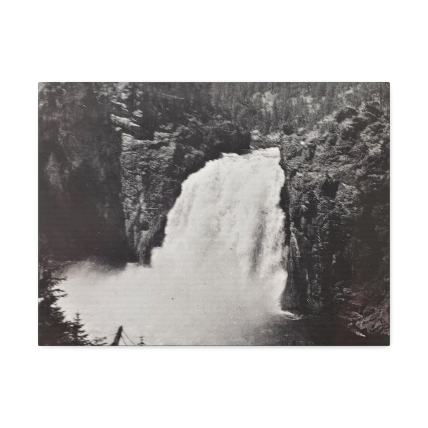 Upper Falls Yellowstone Stretched Canvas