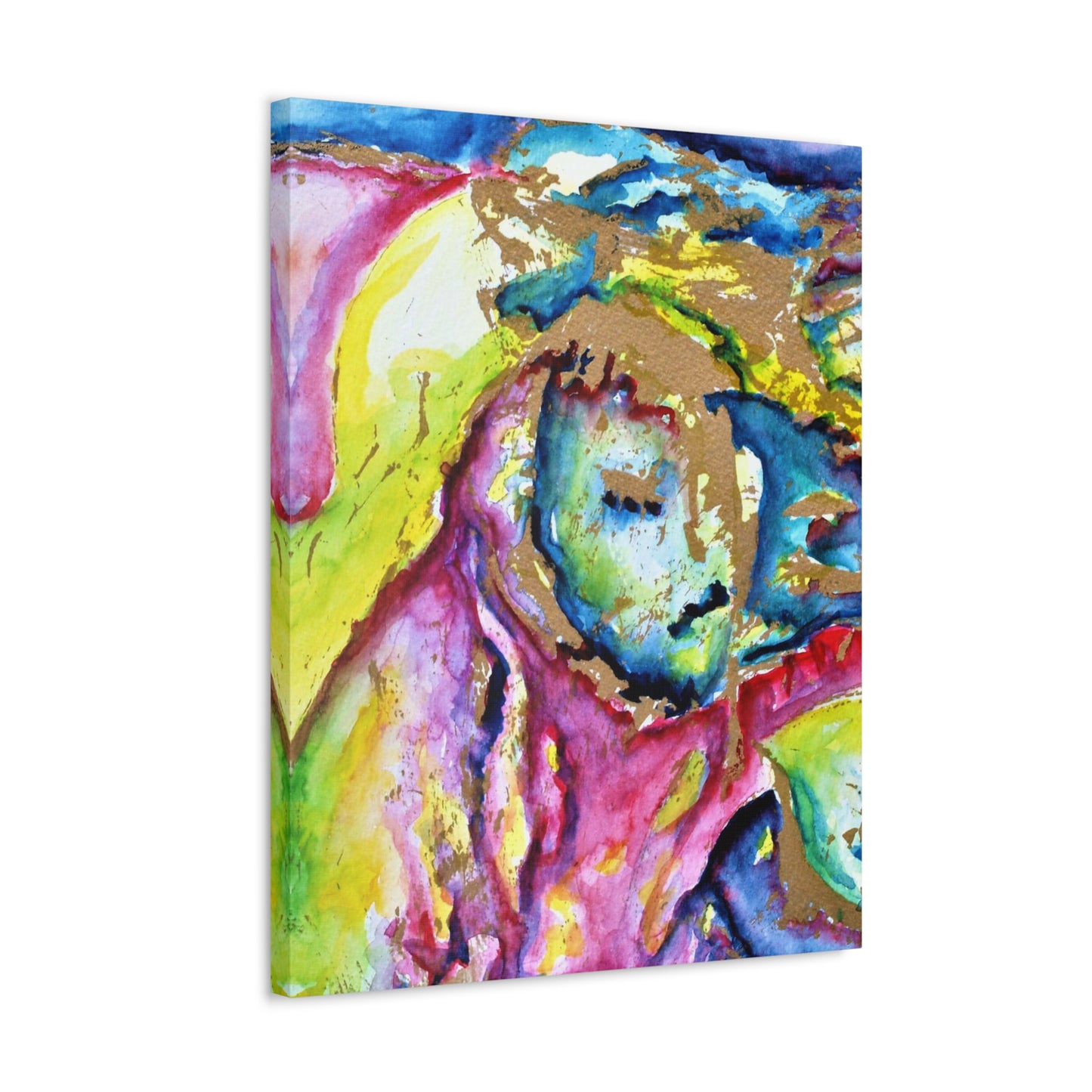 Mother's Face Stretched Canvas