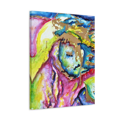 Mothers Face Stretched Canvas