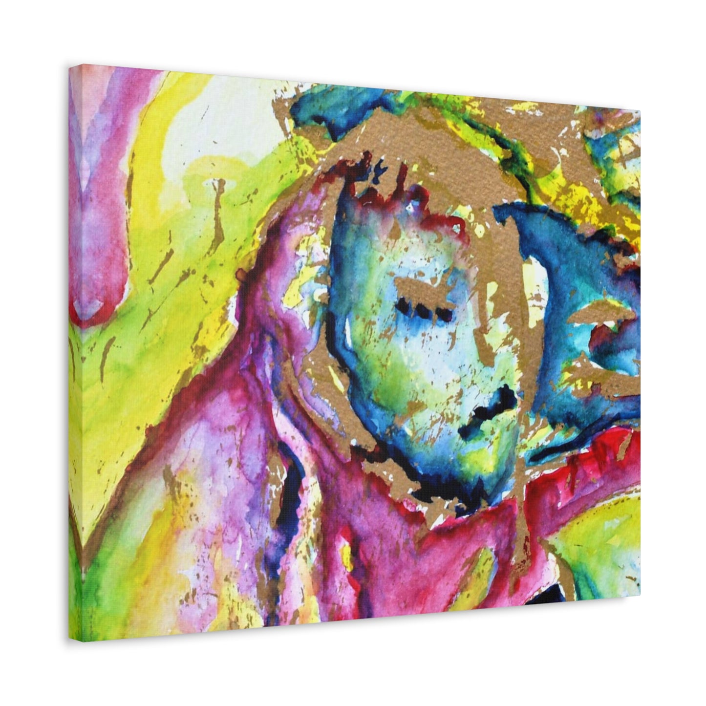 Mother's Face Stretched Canvas