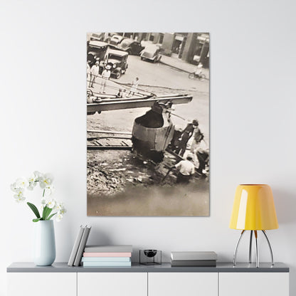Concrete Worker Canvas Gallery Wraps 32″ x 48″ 1.25"