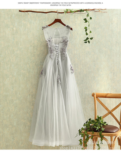 Charcoal Chic Formal Gown - - dress