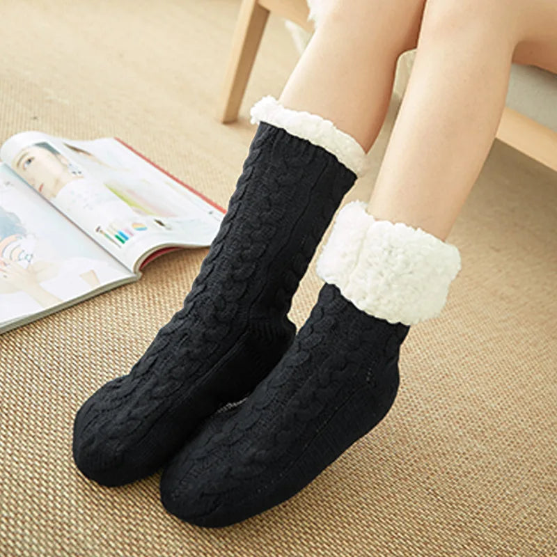 Warm Cozy Fuzzy Fluffy Cozy Socks Non Slip Floor Socks Thick Thermal Socks