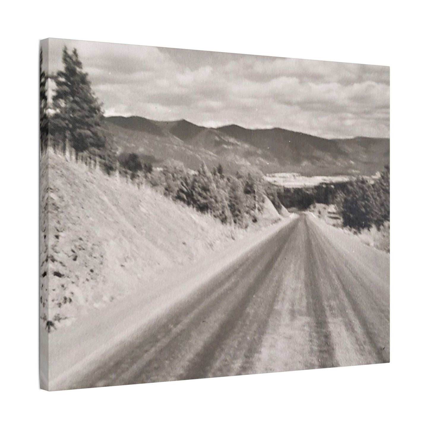 Western Road Satin Canvas, Stretched