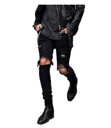 Modern Mens Slim Jeans - Black - jeans