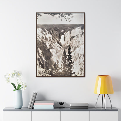 Artists Point Yellowstone Gallery Canvas Wraps Vertical Frame 30″ x 40″ 1.25" Walnut