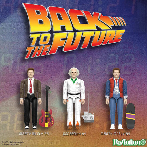 ReAction Back to the Future ReAction+ Wv1 Doc Brown '85 3¾-inch Retro Action Figure- Back to the Future™- {{Product type}}