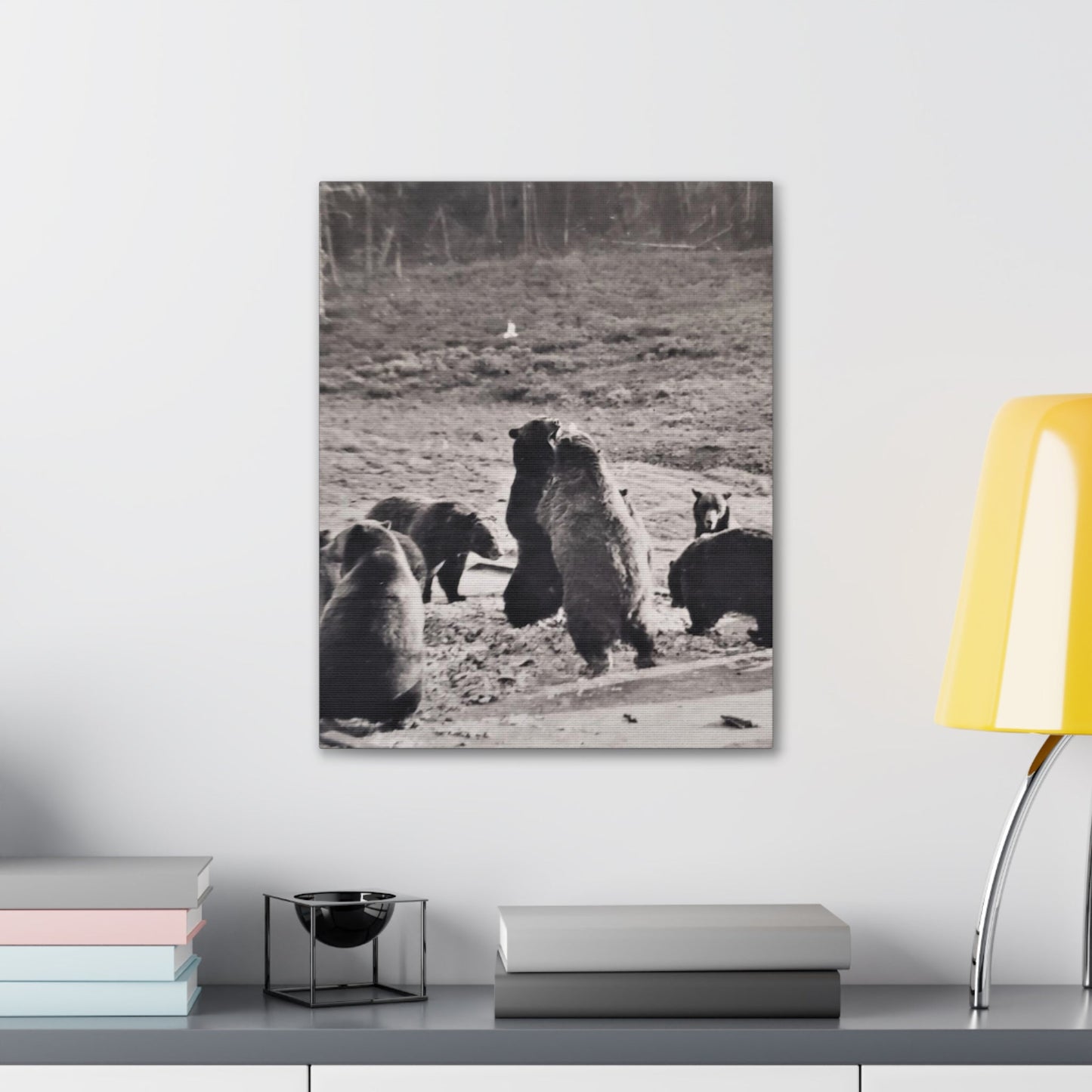 Yellowstone Grizzly Bears Canvas Gallery Wraps 16″ x 20″ 1.25"
