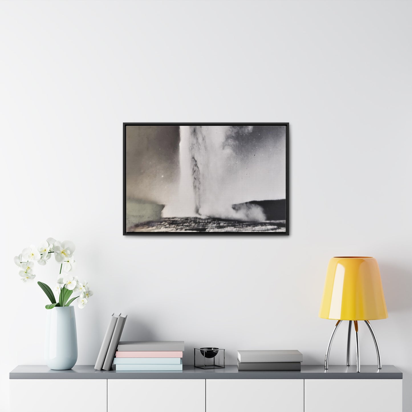 Old Faithful Geyser Yellowstone Gallery Canvas Wraps, Horizontal Frame