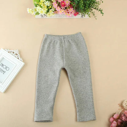 Girls Cotton Candy Color Pants gray