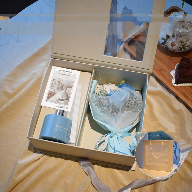 Bouquet Set Gift Box Send Teacher Soap Flowers - Cold water - 0
