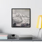 Mount Rainier Gallery Canvas Wraps Square Frame 16″ x 16″ Premium Gallery Wraps (1.25″) Black