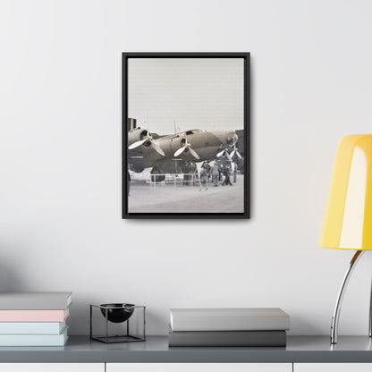 Boeing B-17 Bomber Gallery Canvas Wraps Vertical Frame 12″ x 16″ 1.25" Black