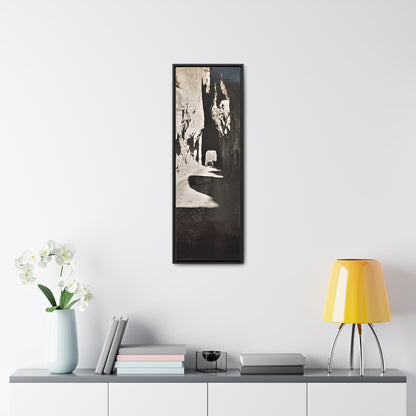Tunnel at The Needles Gallery Canvas Wraps Vertical Frame 12″ x 36″ Premium Gallery Wraps (1.25″) Black