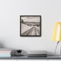 Western Road Gallery Canvas Wraps Square Frame 12″ x 12″ 1.25" Walnut