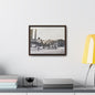 Boeing B-17 Bomber Gallery Canvas Wraps Horizontal Frame 14″ x 11″ Walnut 1.25"