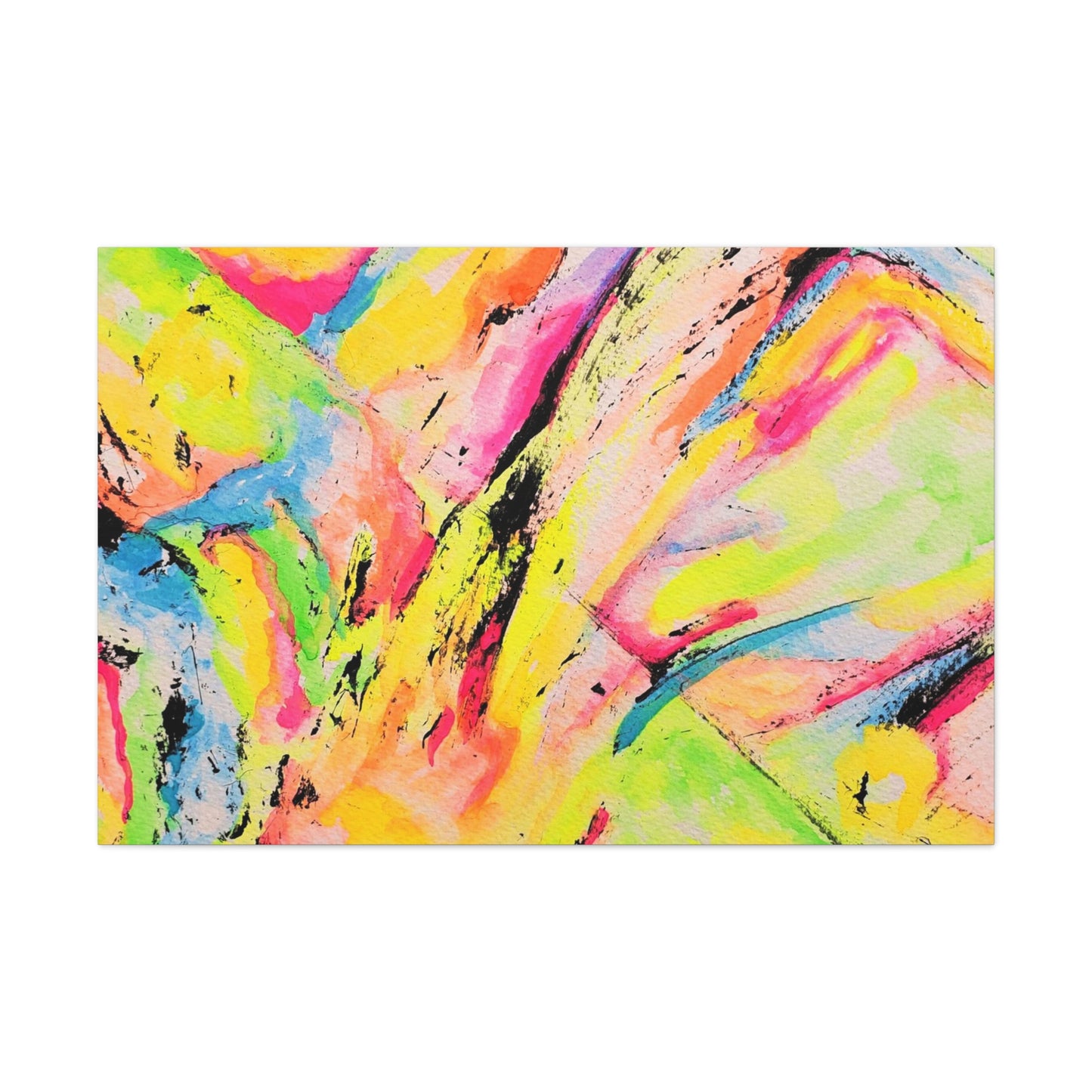 Neon Fire Canvas Gallery Wraps