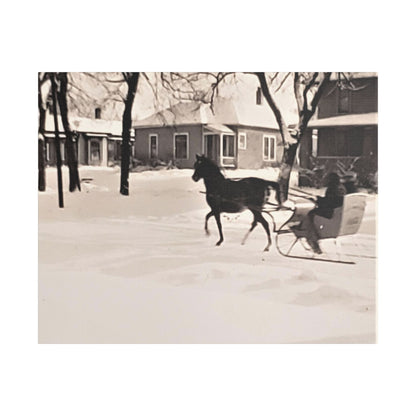 Carriage Ride Satin Canvas Stretched 30" x 24" (Horizontal) 1.5"