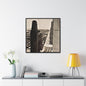 Michigan Ave Chicago Gallery Canvas Wraps Square Frame 30″ x 30″ Premium Gallery Wraps (1.25″) Black