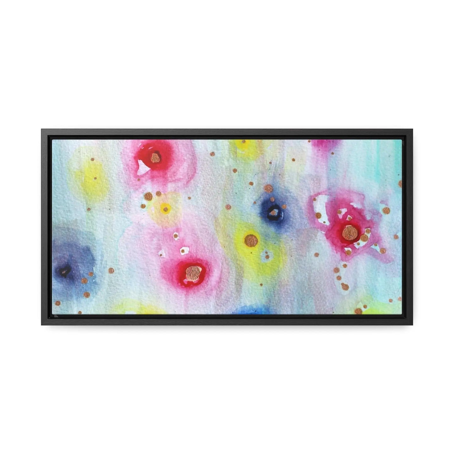 Raining Blooms Gallery Canvas Wraps, Horizontal Frame 20″ x 10″ Premium Gallery Wraps (1.25″)