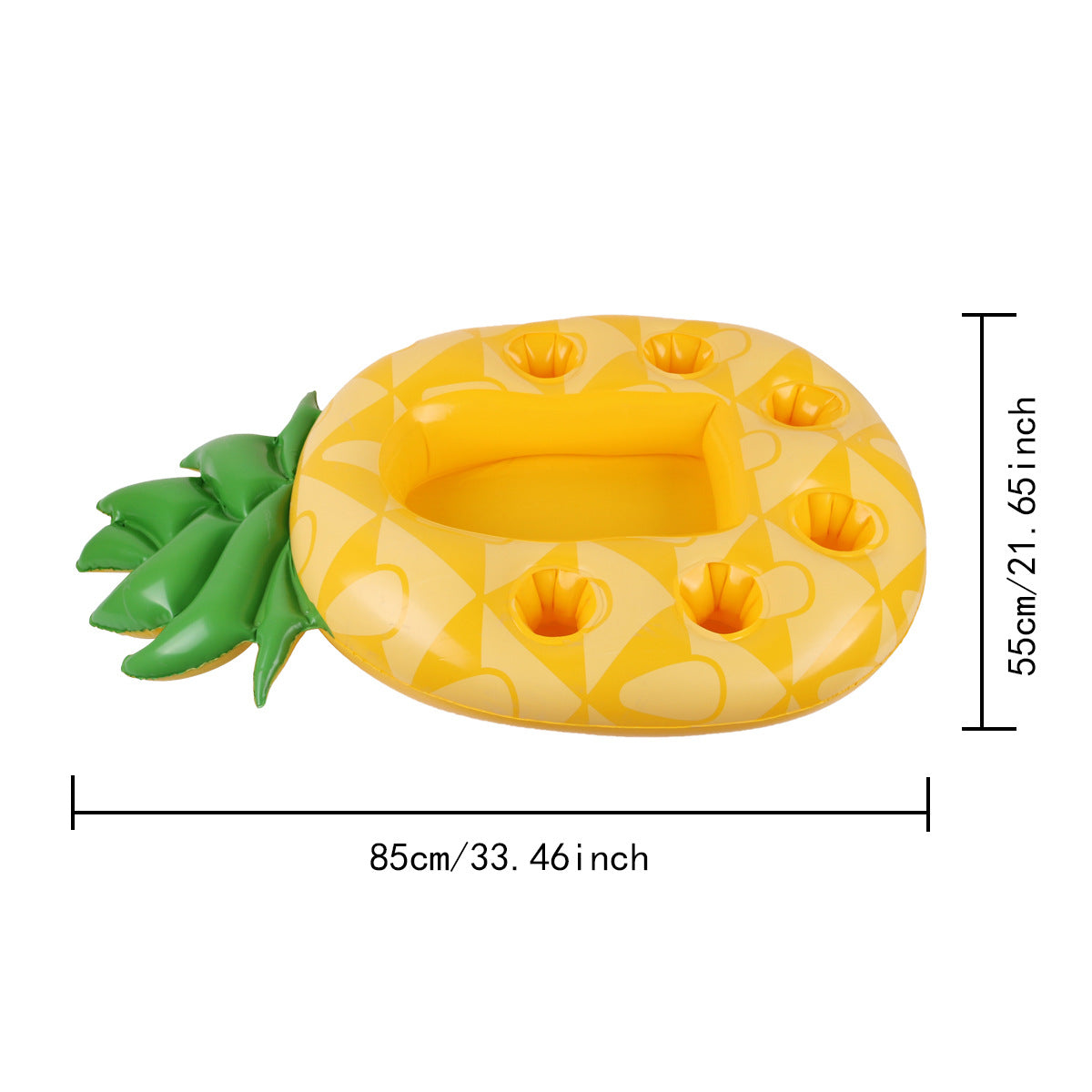 Pineapple Pool Drink Holder & Floating Snack Tray - Pineapple 1 PCS - pool float