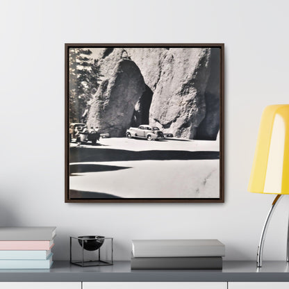 At the Needles Gallery Canvas Wraps Square Frame 20″ x 20″ Premium Gallery Wraps (1.25″) Walnut