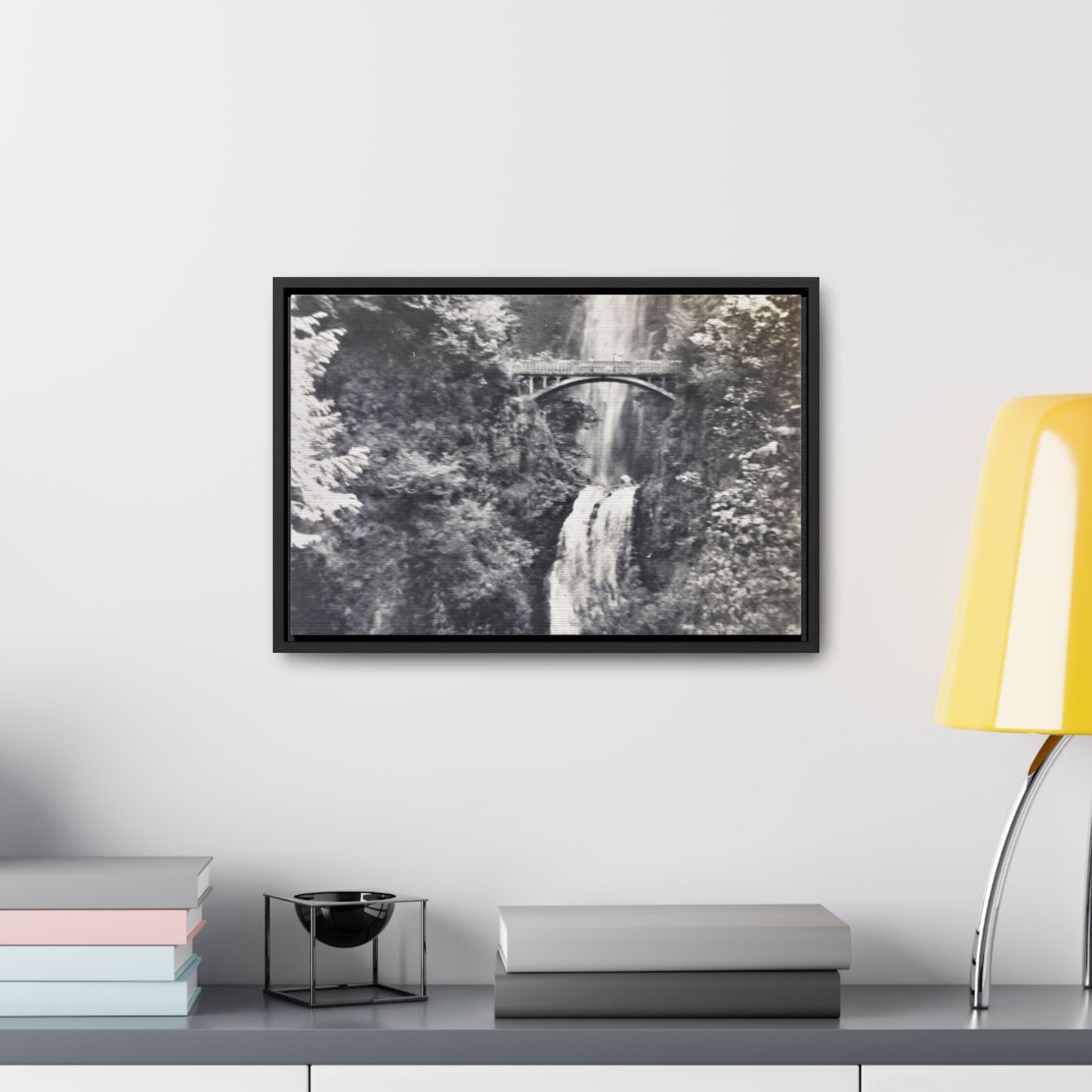 Multnomah Falls Oregon Gallery Canvas Wraps, Horizontal Frame