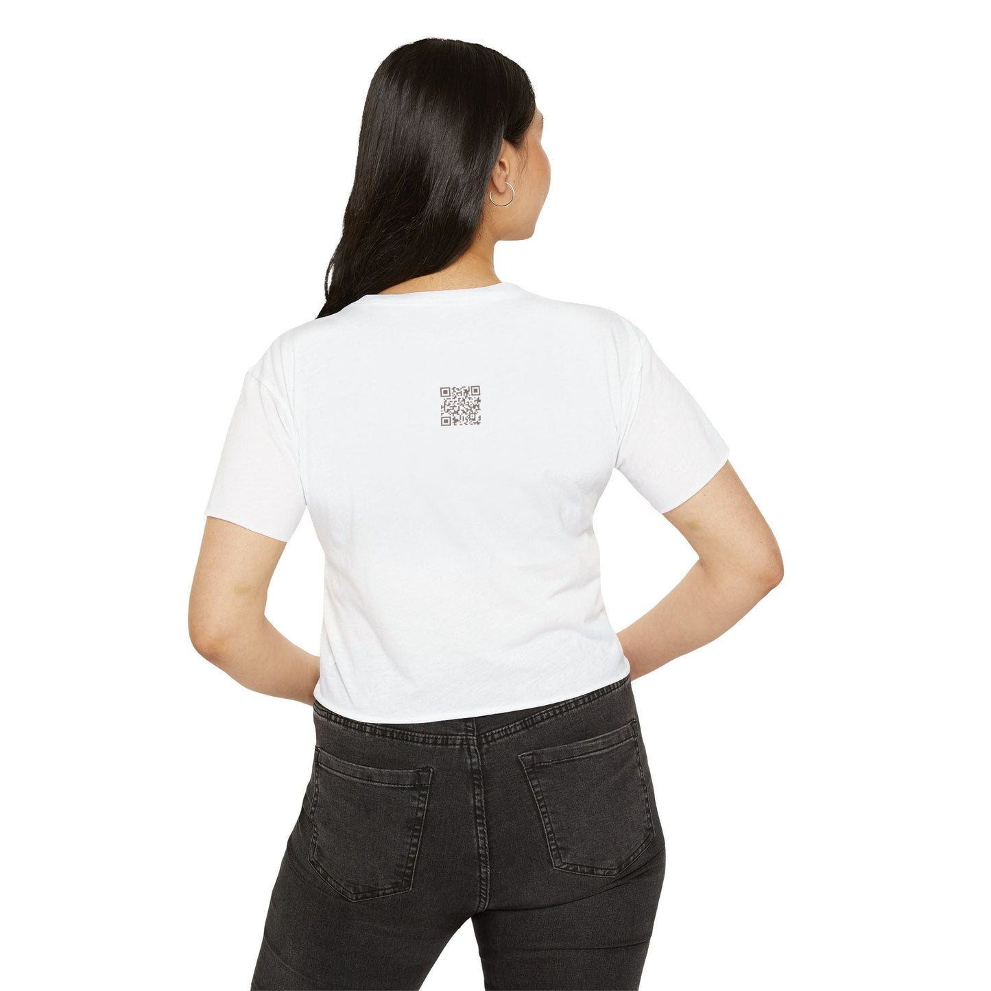 Vintage Pin Up Retro Crop Top - - Cropped Graphic Tee