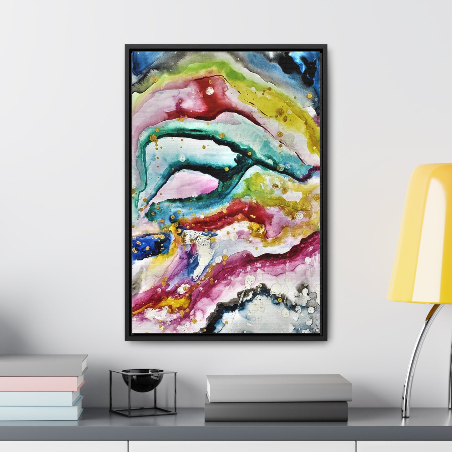 Cosmic Face Gallery Canvas Wraps, Vertical Frame