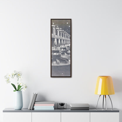 Boulder Dam Powerhouse Gallery Canvas Wraps Vertical Frame 12″ x 36″ 1.25" Walnut