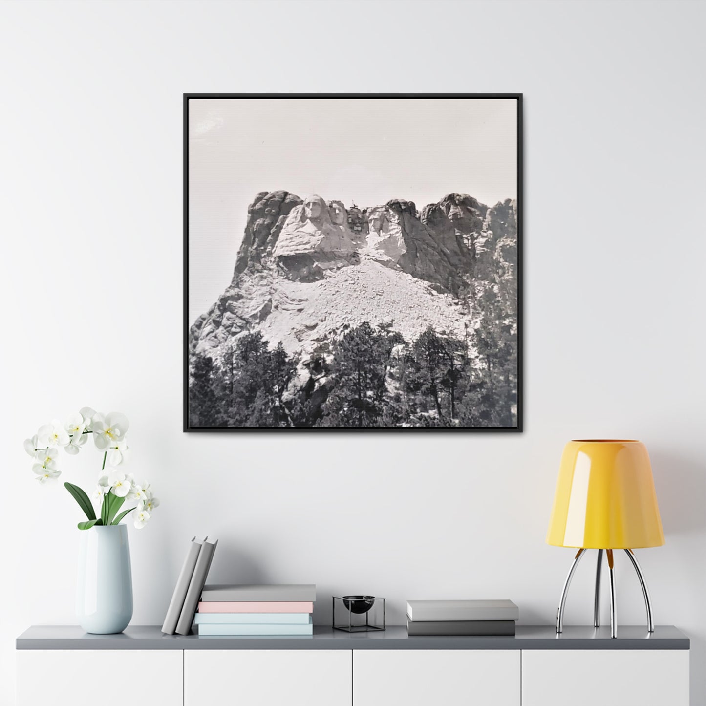 Black Hills Mount Rushmore Gallery Canvas Wraps, Square Frame