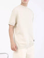 Men's Plus Size Mock Neck Knitted T-Shirt - Apricot -