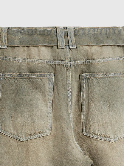 Men's Wide Leg Jeans - -
