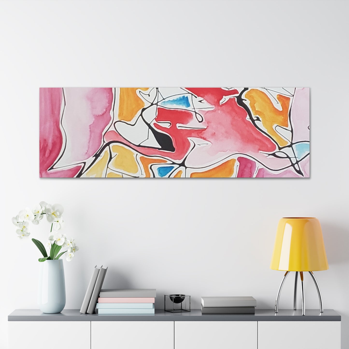 Red Abstract Canvas Gallery Wraps