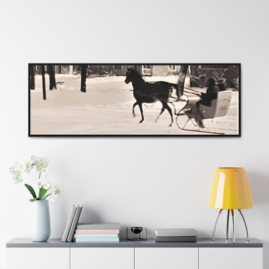 Carriage Ride Gallery Canvas Wraps, Horizontal Frame