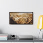 Back View Morris Dam Spillway Gallery Canvas Wraps Horizontal Frame 20″ x 10″ Walnut 1.25"