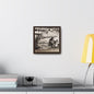 Concrete Worker Gallery Canvas Wraps Square Frame 10″ x 10″ Premium Gallery Wraps (1.25″) Walnut