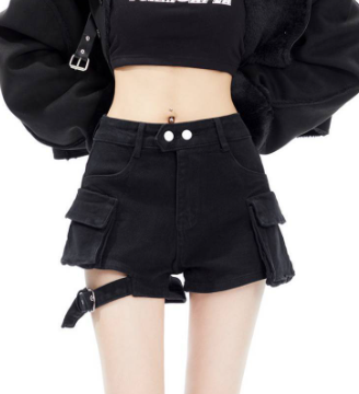 Fashionable American Retro Shorts for Women - - shorts