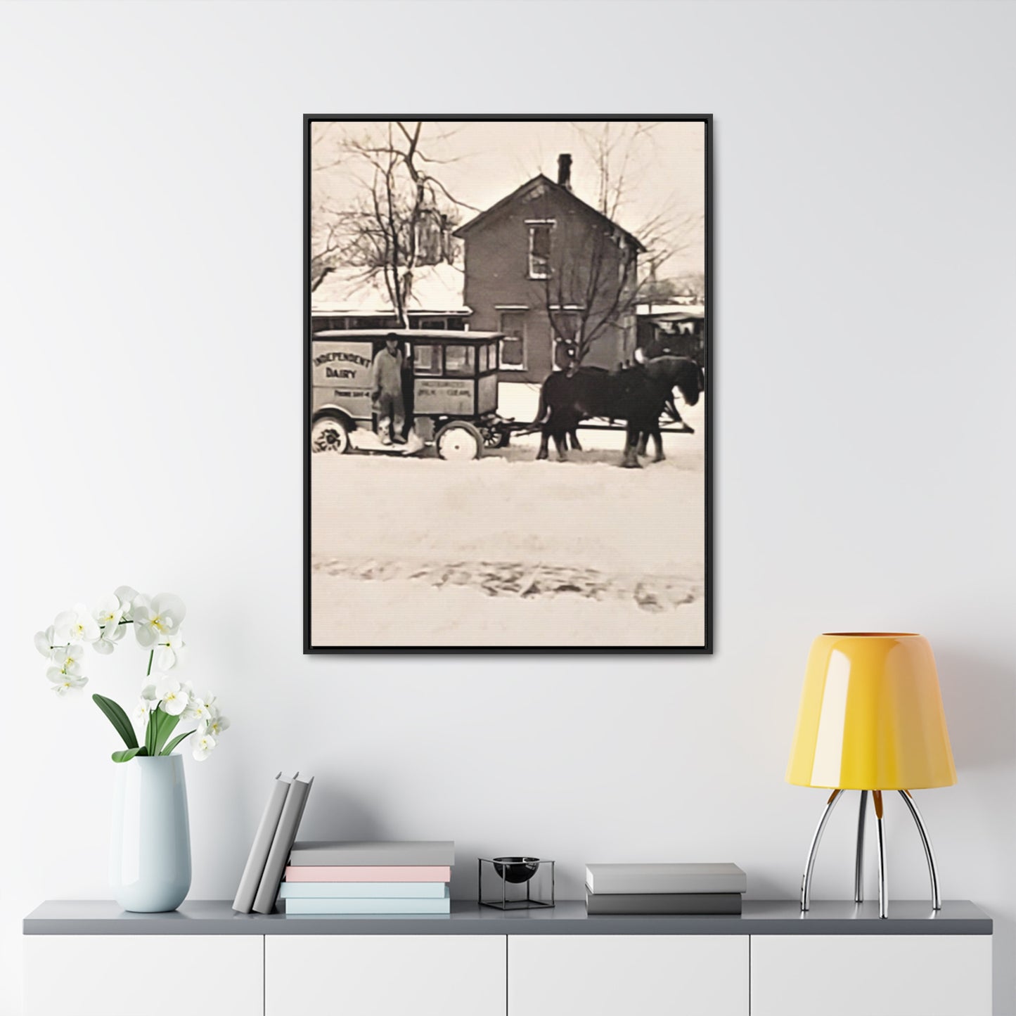 Milk Man Gallery Canvas Wraps, Vertical Frame