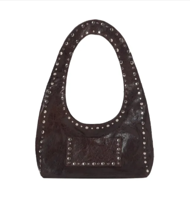 Vintage Edge Underarm Bag - Maroon Standard - handbag