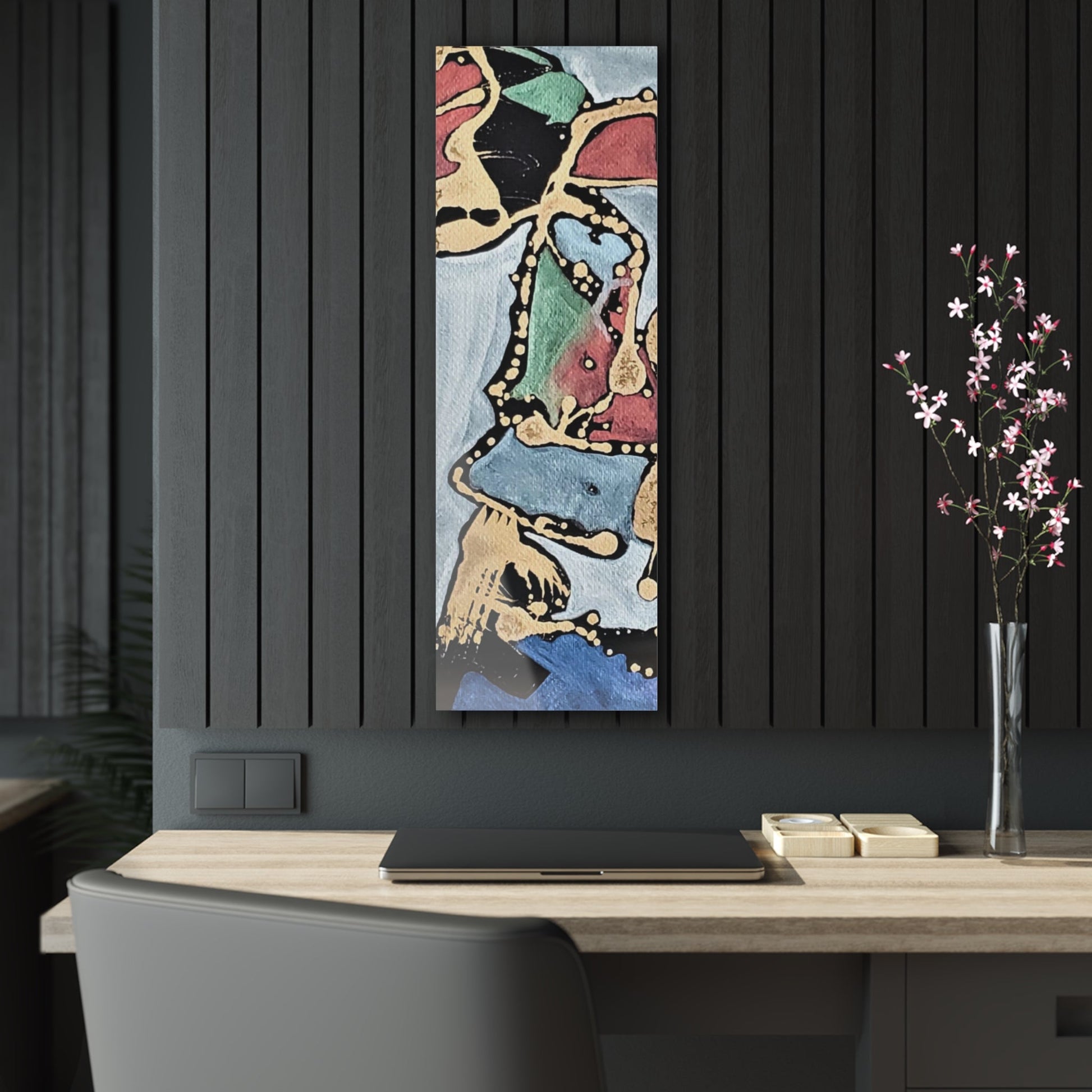 Angry Cat Acrylic Prints - 12" x 36" (Vertical) Glossy - Home Decor