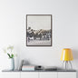 Boeing B-17 Bomber Gallery Canvas Wraps Vertical Frame 24″ x 30″ 1.25" Walnut
