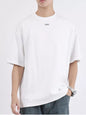 Men's Plus Size Round Neck Relaxed-Fit T-Shirt - White -