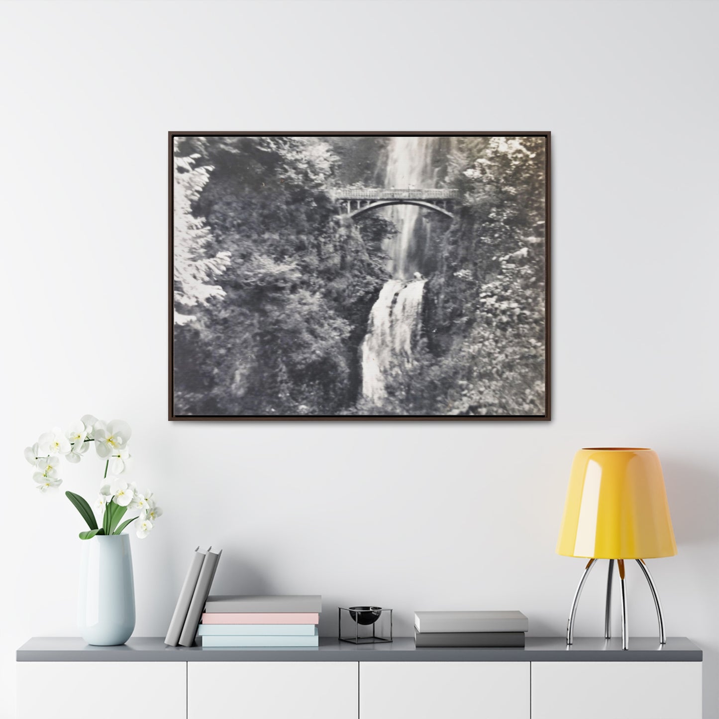 Multnomah Falls Oregon Gallery Canvas Wraps, Horizontal Frame