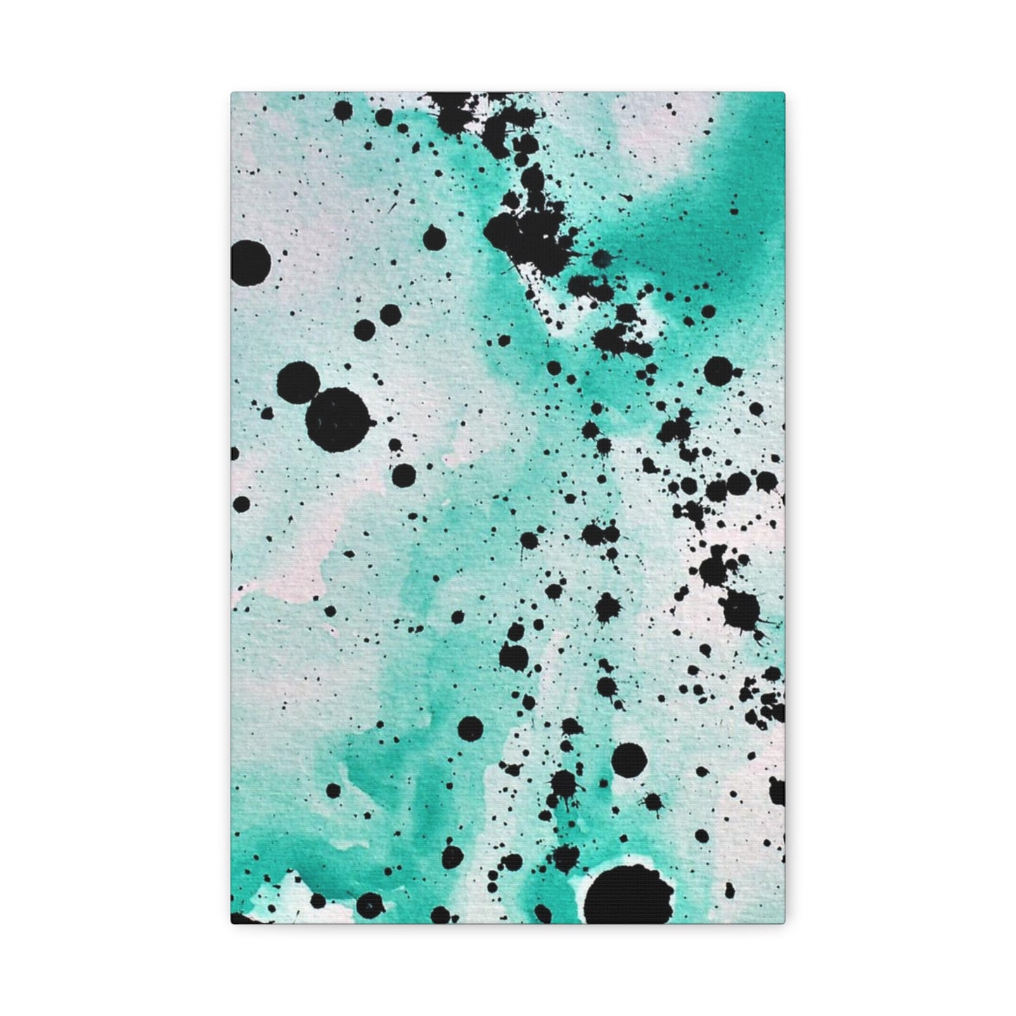 Teal Burst Canvas Gallery Wraps