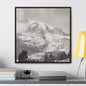 Mount Rainier Gallery Canvas Wraps Square Frame 30″ x 30″ Premium Gallery Wraps (1.25″) Walnut
