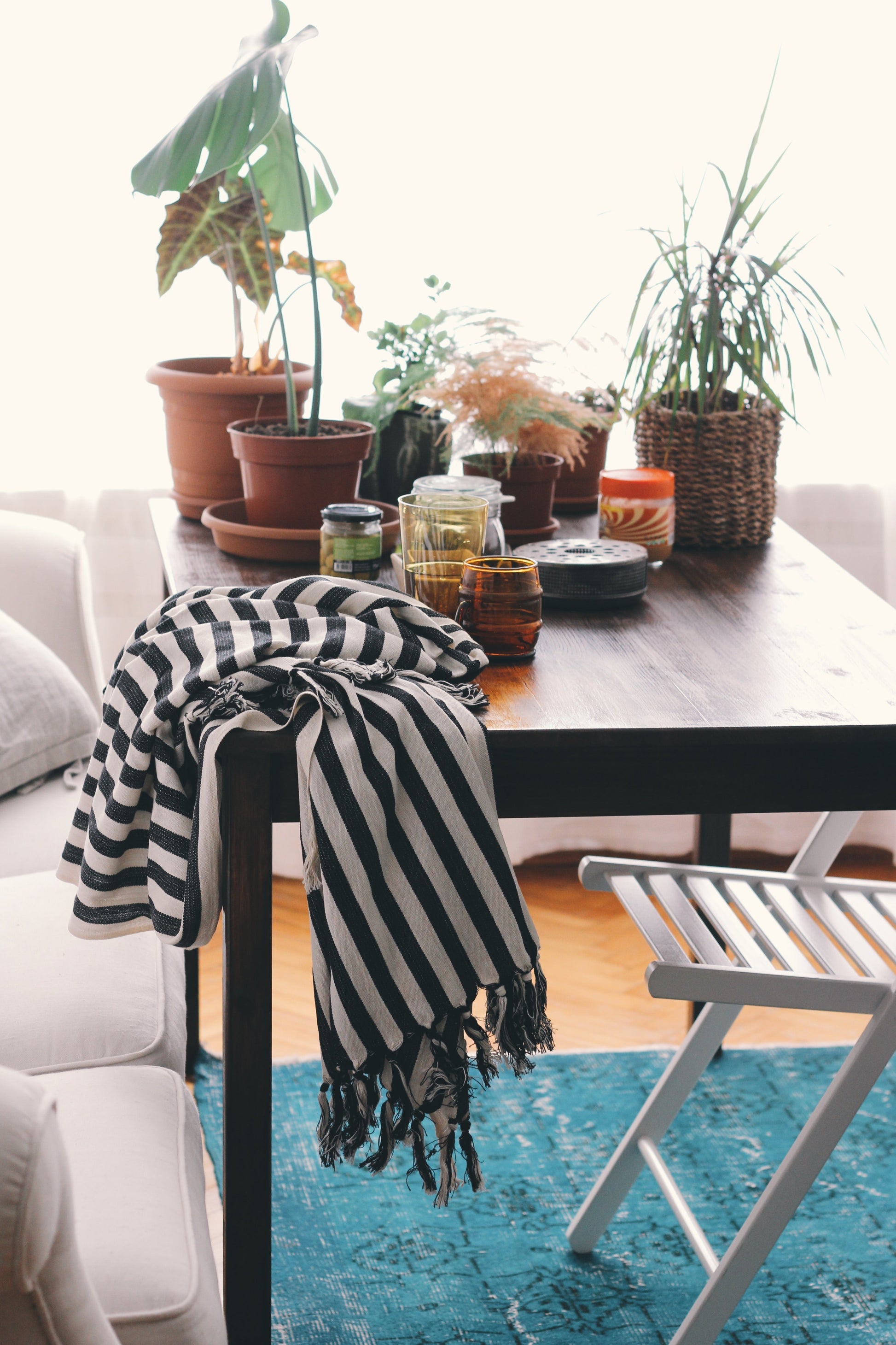 Zebra Cotton Linen Towel - - Towels