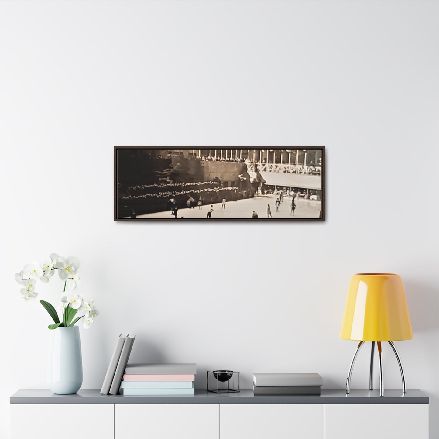 Rockefeller Plaza Easter 1945 Gallery Canvas Wraps, Horizontal Frame